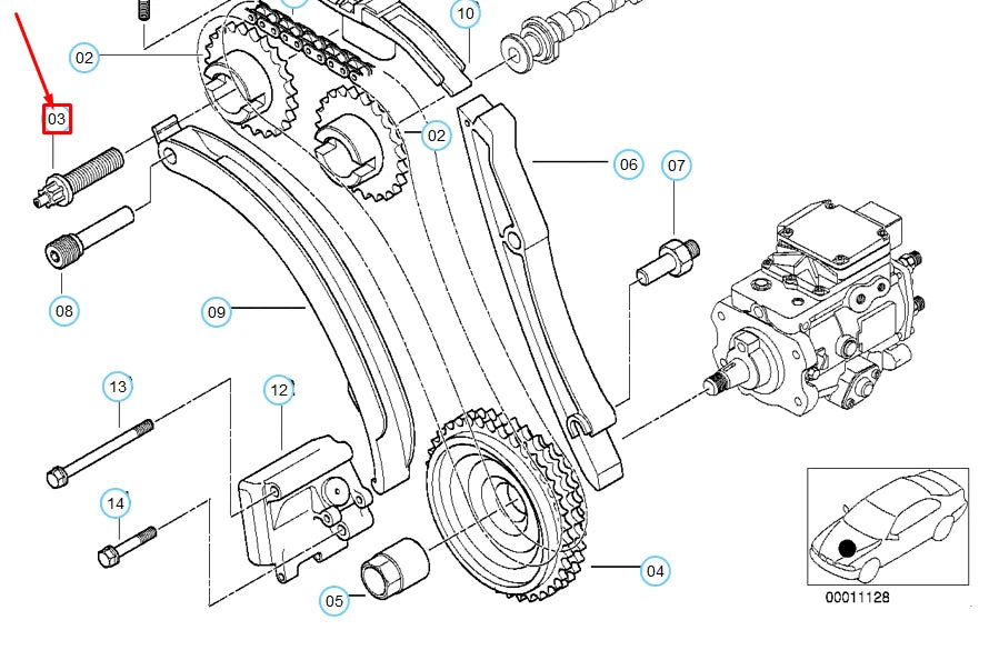 NEW BMW 3 E46 TORX BOLT 13527100470 ORIGINAL