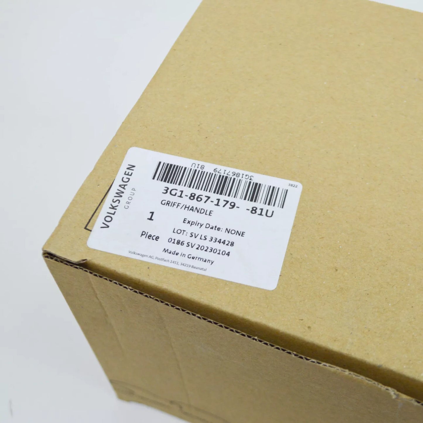 NEW VW PASSAT B8 3G LEFT INTERIOR DOOR PULL HANDLE LHD 3G186717981U ORIGINAL