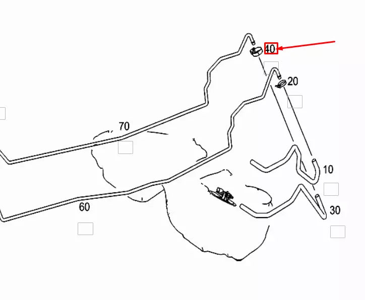 NEW MERCEDES-BENZ GLE W166 FUEL LINE HOSE CLAMP A0069971890