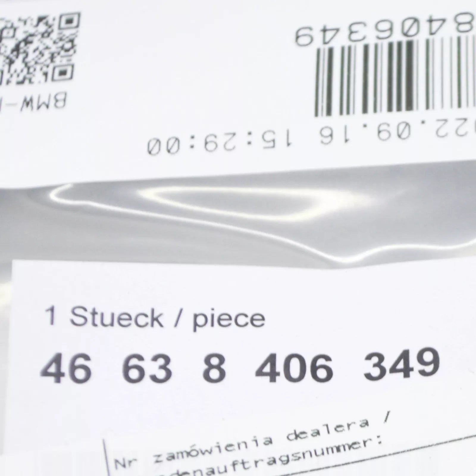 NEW BMW K83 F 900 R FRONT PANEL COVER CARRIER 46638406349 ORIGINAL