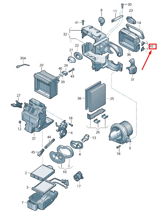 new skoda rapid nh intake duct actuator lhd 8z1819133 original