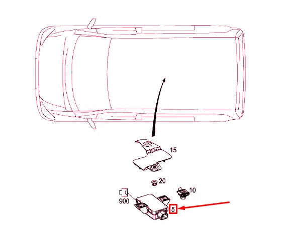 NEW MB VITO W447 TYRE TIRE INFLATION MONITORING CONTROL UNIT A4479004305