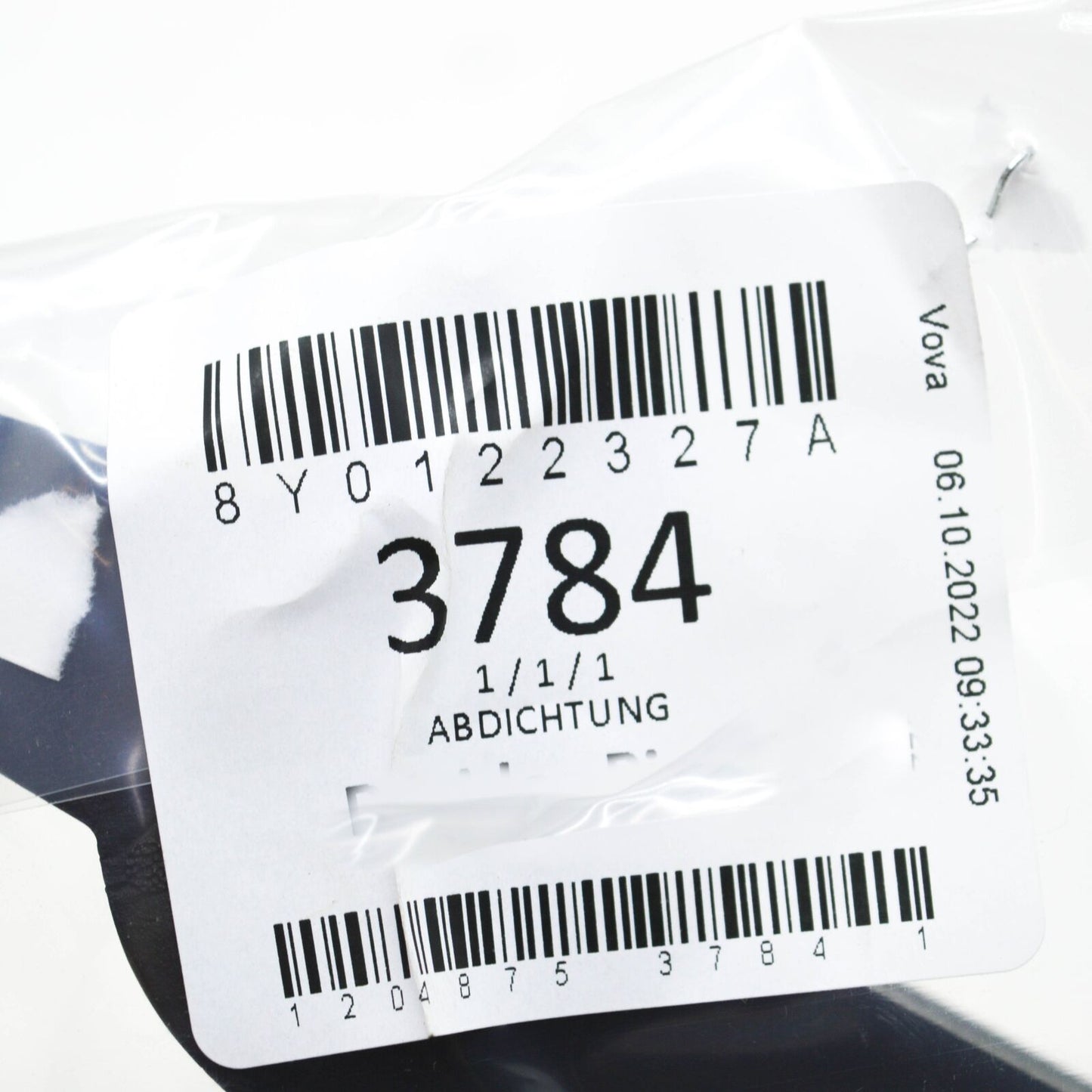 NEW AUDI A3 8Y FRONT LOCK CARRIER LEFT SEAL 8Y0122327A ORIGINAL