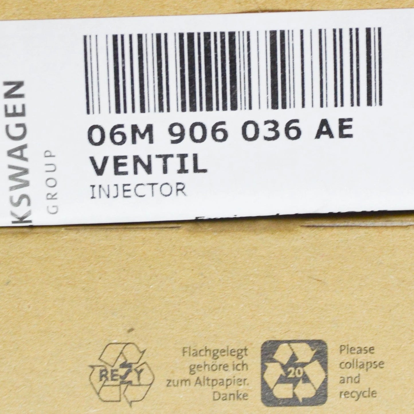 NEW AUDI Q7 4M FUEL INJECTOR 06M906036AE ORIGINAL