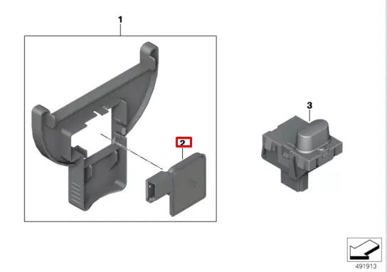 NEW BMW X5 E70 FOGGING SENSOR 64119115220 ORIGINAL