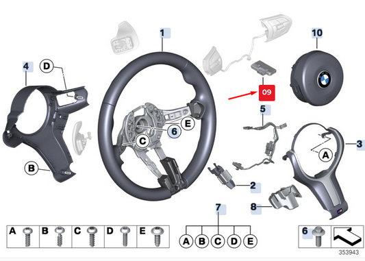 new bmw 5 gran turismo f07 touch detection control unit 32306875202 original