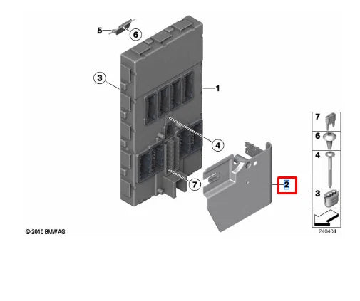 NEW BMW 1 F20 CONTROL UNIT COVER 61359227645 9227645 ORIGINAL