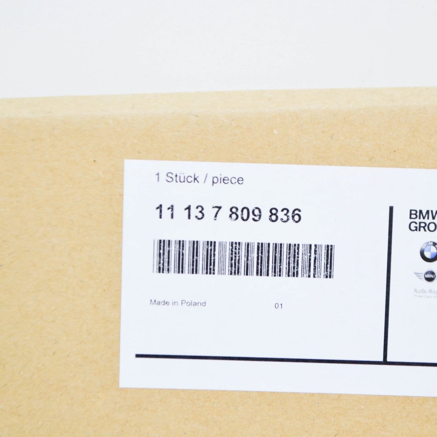 NEW BMW 3 E90 OIL SUMP GASKET 11137809836 7809836 ORIGINAL