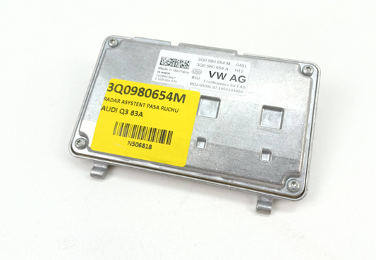new audi q3 f3 front driver assistance programs camera 3q0980654m original
