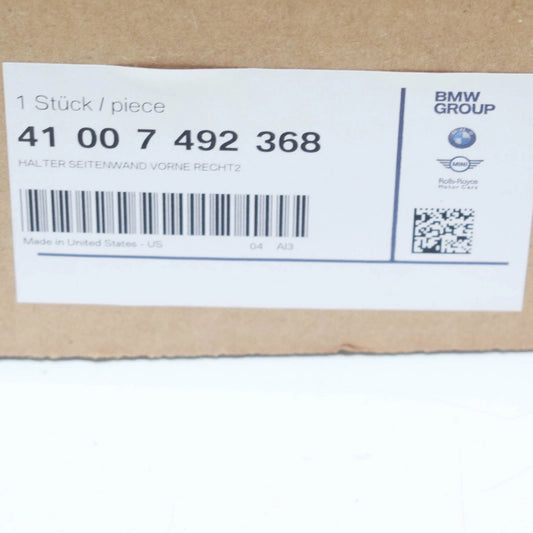 NEW BMW X5 G05 FRONT RIGHT FENDER HOLDER BRACKET 41007492368 ORIGINAL