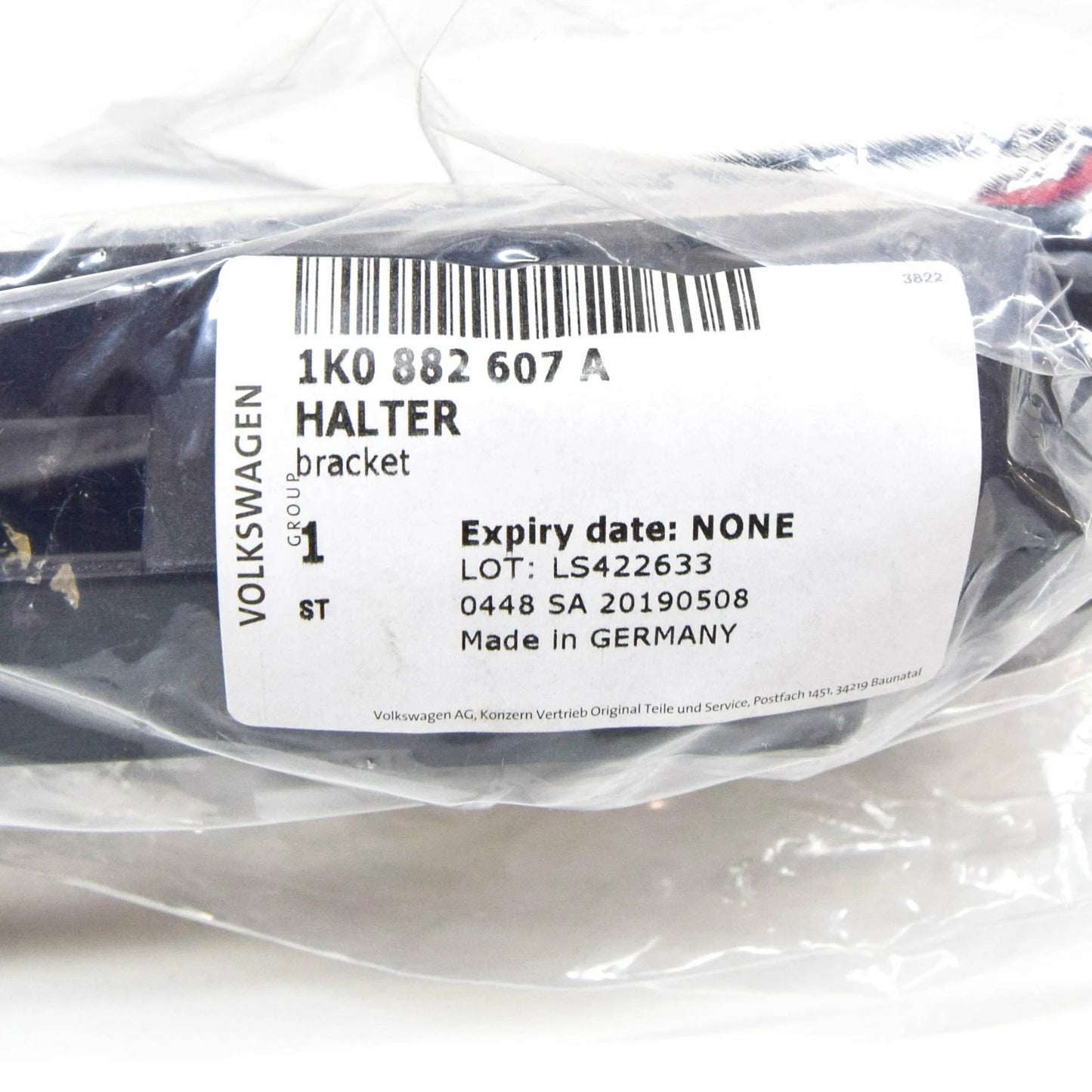 NEW VOLKSWAGEN CC FIRE EXTINGUISHER BRACKET HOLDER 1K0882607A