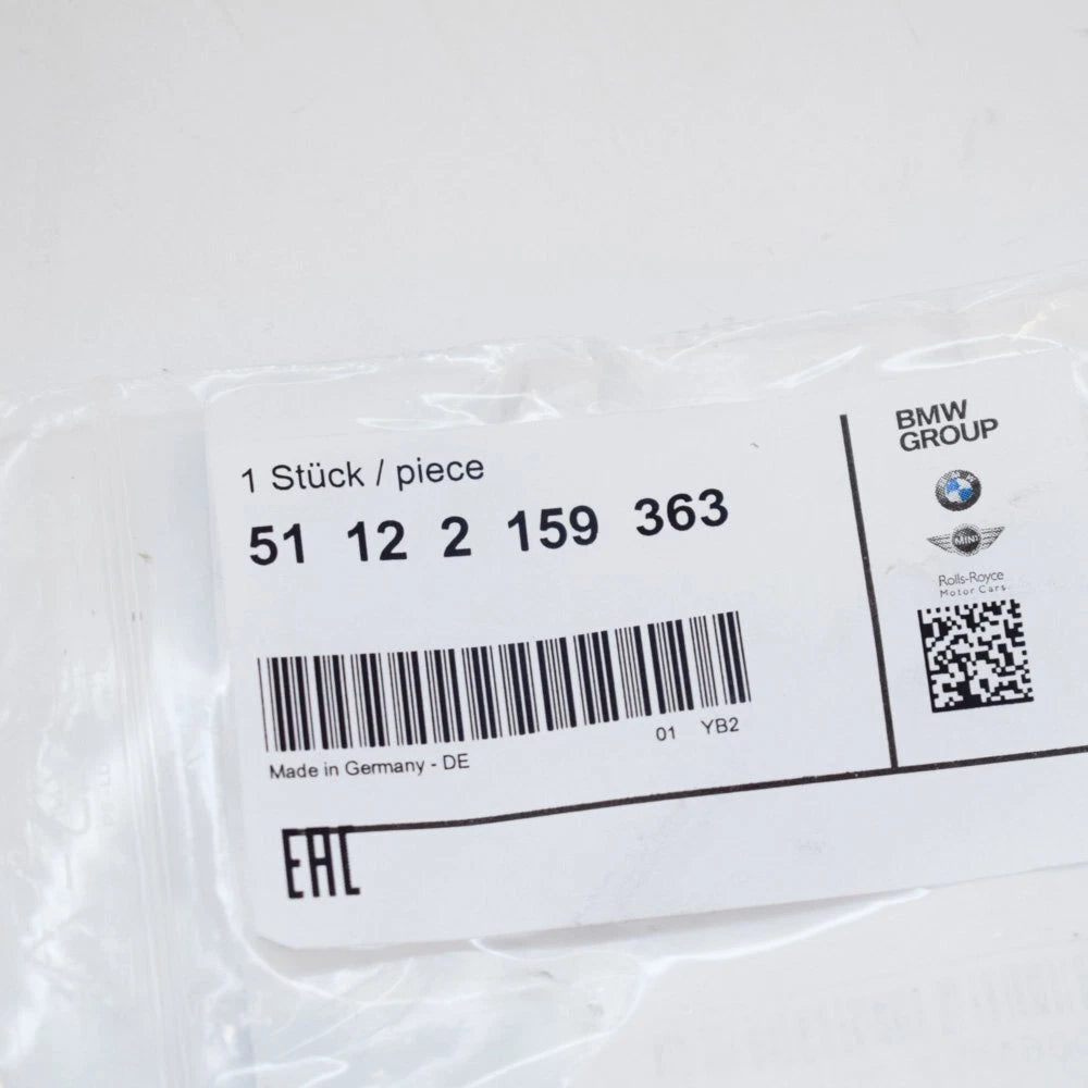 NEW BMW X6 E71 REAR BUMPER LEFT TOW EYE CAP COVER AERO PERFORMANCE 51122159363