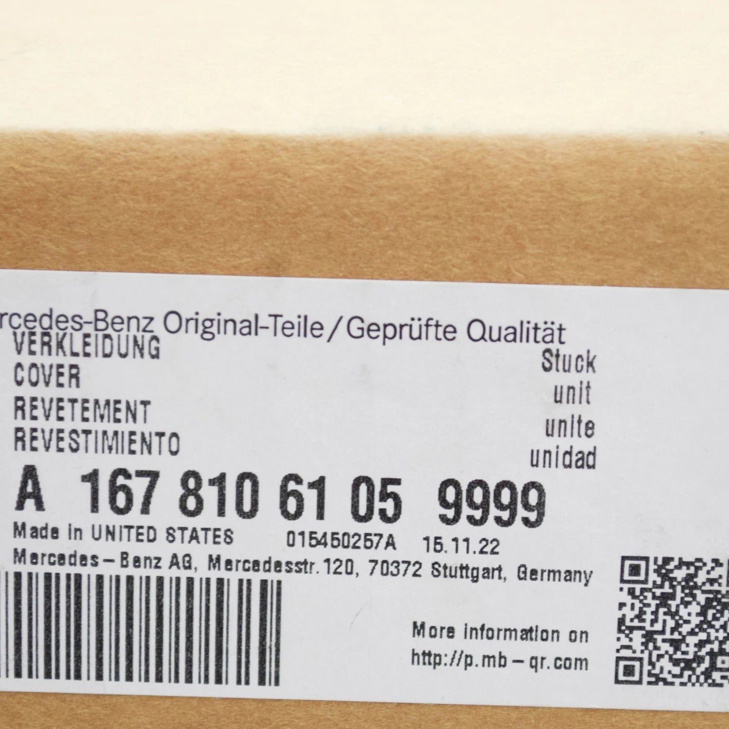 NEW MERCEDES-BENZ GLE W167 FRONT LEFT DOOR MIRROR FRAME A16781061059999 ORIGINAL