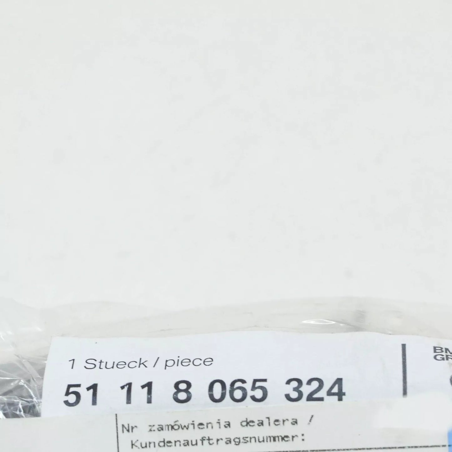 NEW BMW M5 F90 FRONT RIGHT BUMPER BOTTOM GUIDE 51118065324 8065324 ORIGINAL