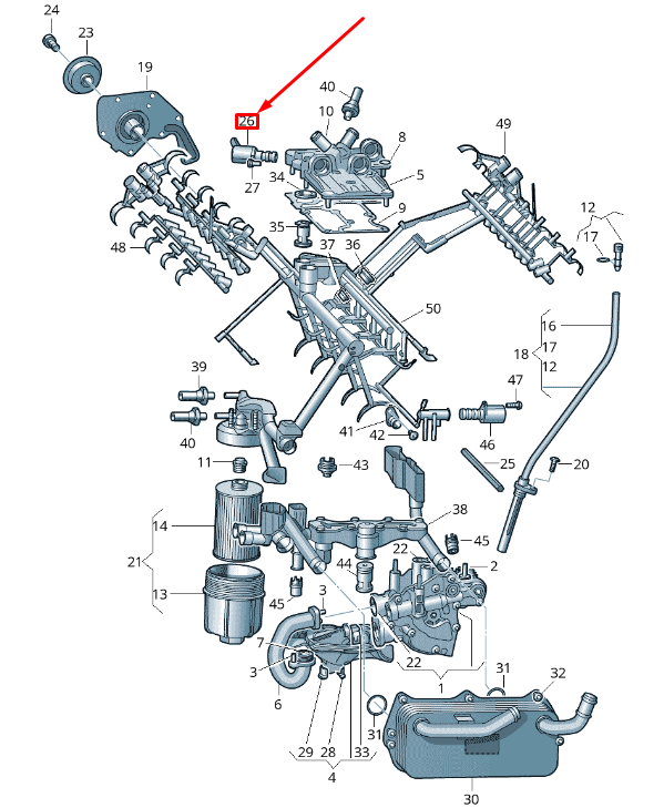 NEW AUDI A7 SPORTBACK 4G8 PRESSURE RESTRICTION CONTROL VALVE 079115243C ORIGINAL