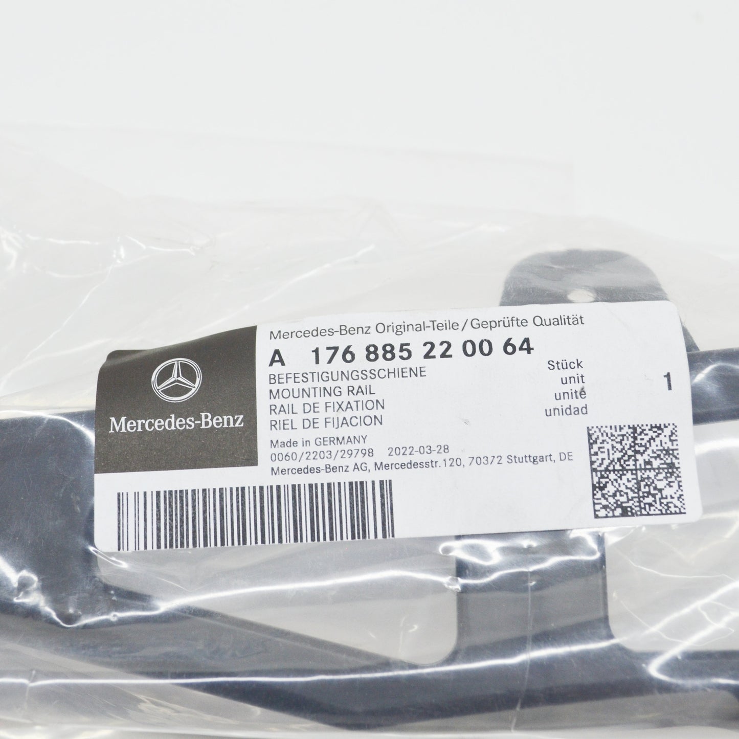 new mb a w176 front bumper right side mounting rail a1768852200 original