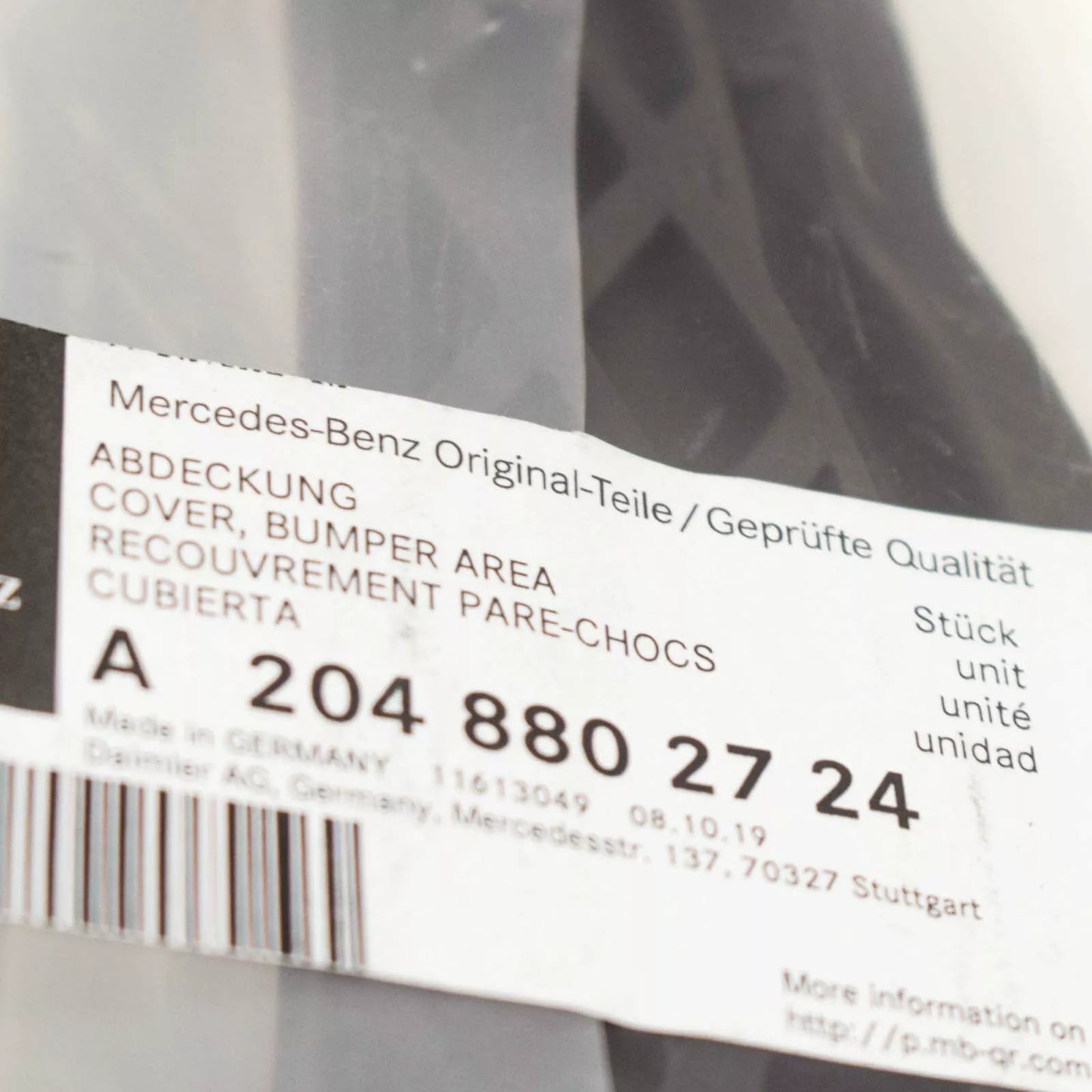 NEW MERCEDES-BENZ C W204 FRONT LEFT BUMPER GRILLE A2048802724 ORIGINAL