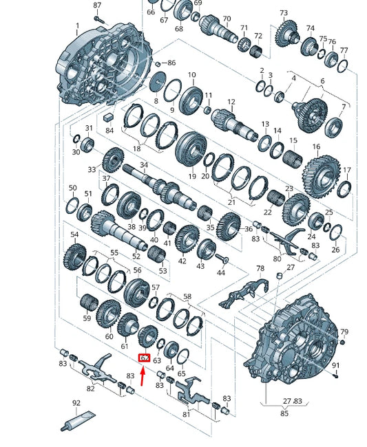 NEW VW TRANSPORTER VI T6 6TH GEAR 0A5311165L ORIGINAL