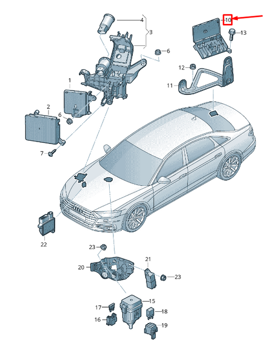 NEW AUDI A8 4N FUSE BOX WITH FUSE 4M0941828D ORIGINAL