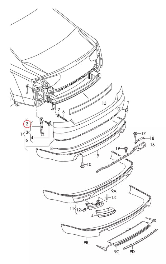 NEW AUDI A8 S8 4H REAR BUMPER TOW HOOK EYE COVER 4H0807241AGRU