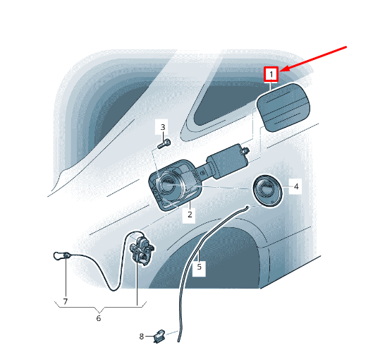 new audi a5 sportback 8t fuel filler flap 8t8809907agru 8t8809907a gru original