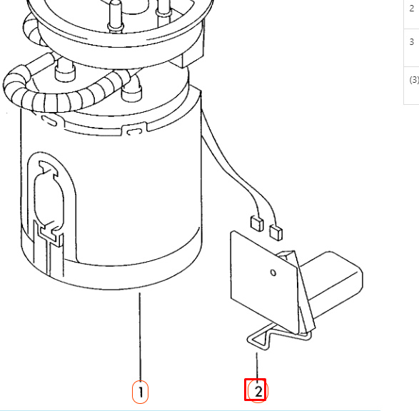 NEW VOLKSWAGEN TRANSPORTER T5 FUEL SENDER 7E0919673C ORIGINAL