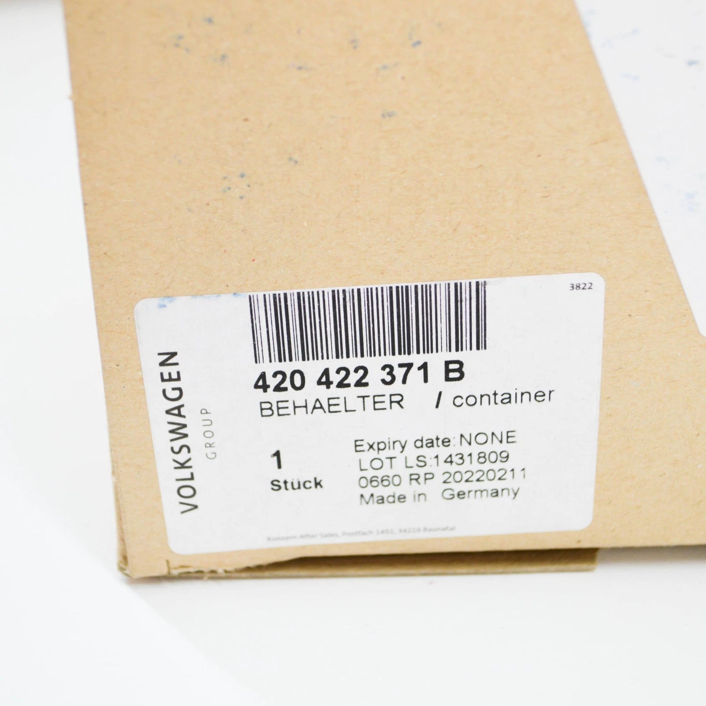 NEW AUDI R8 42 POWER STEERING RESERVOIR OIL CONTAINER 420422371B ORIGINAL