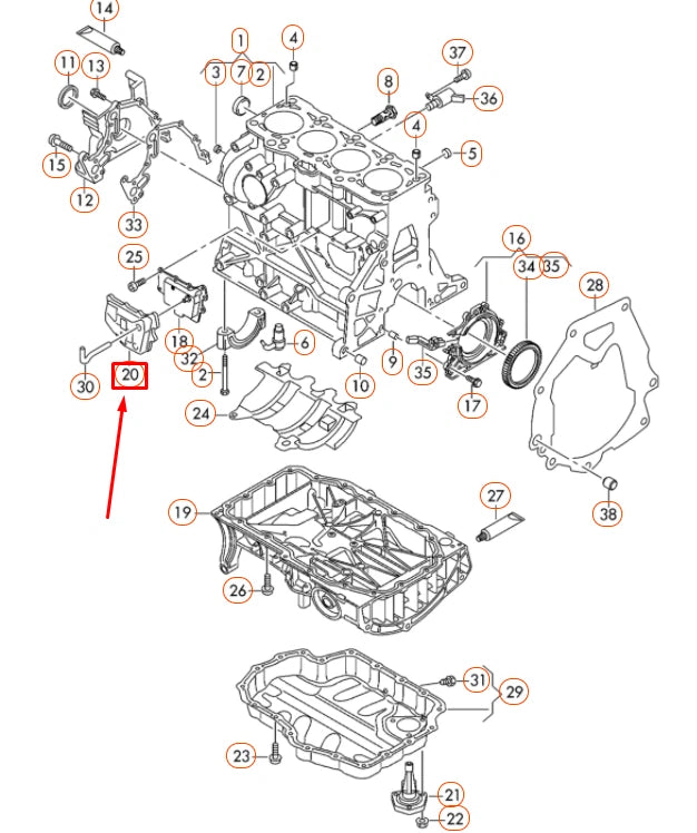 NEW AUDI A1 8X ENGINE COMPARTMENT TRIM COVER 04E103729 ORIGINAL