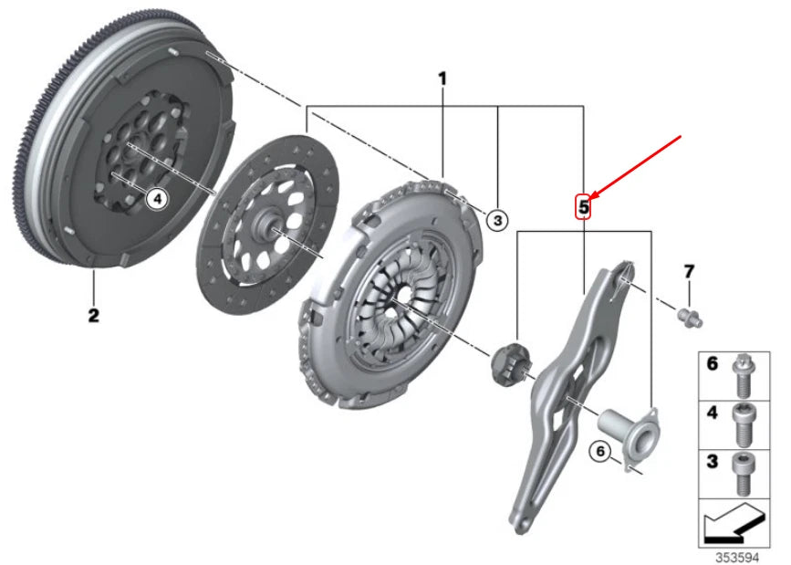 NEW BMW 2 ACTIVE TOURER F45 CLUTCH RELEASE MODULE 21518657324 8657324 ORIGINAL