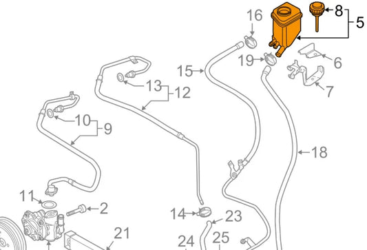NEW AUDI Q7 4L OIL CONTAINER 7L6422371E