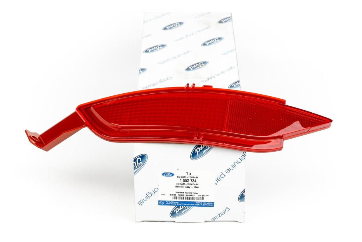 new ford fiesta mk6 rear left bumper reflector 1552734 8a61-17e847-ab original