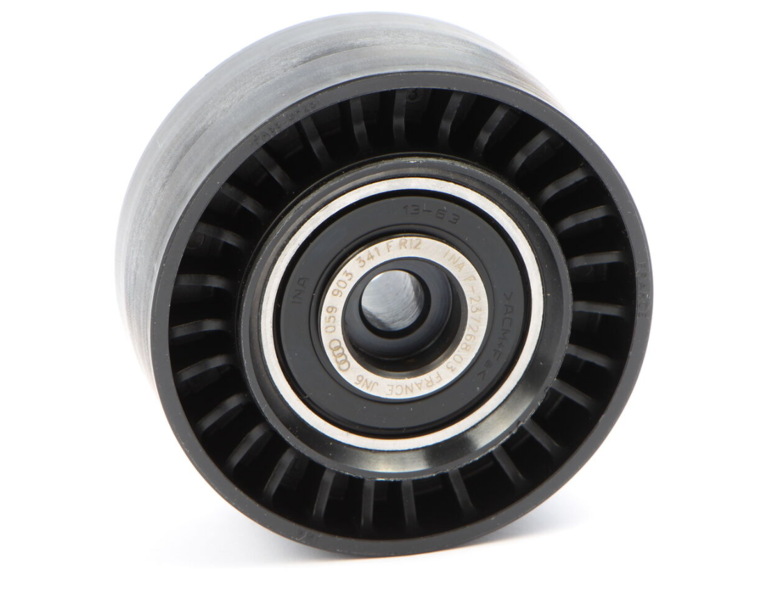 new audi a4 b7 v-ribbed belt idler pulley 059903341f original