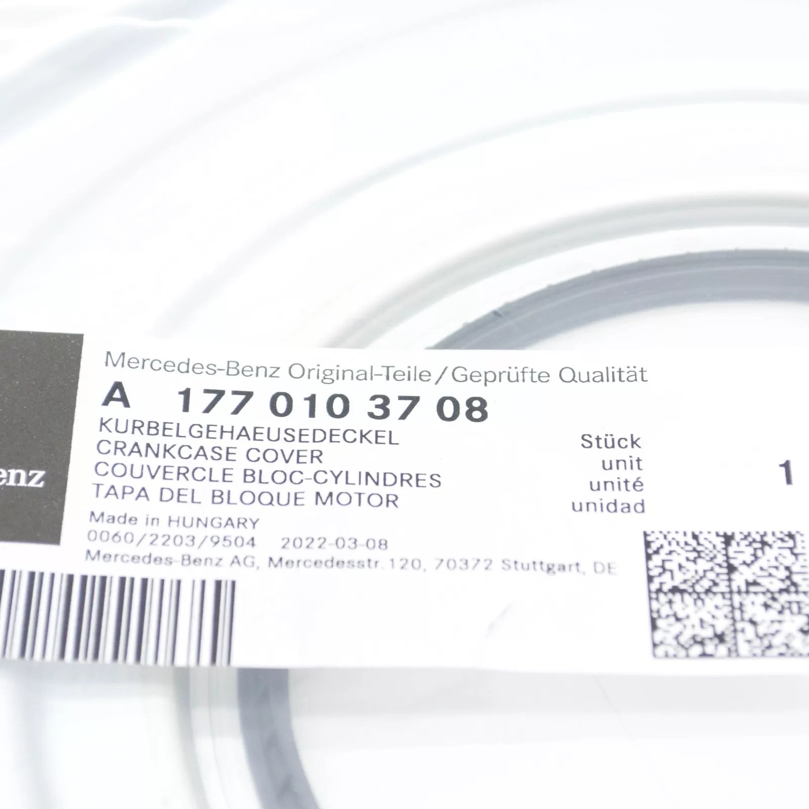 NEW MERCEDES-BENZ A W177 CRANKCASE COVER A1770103708