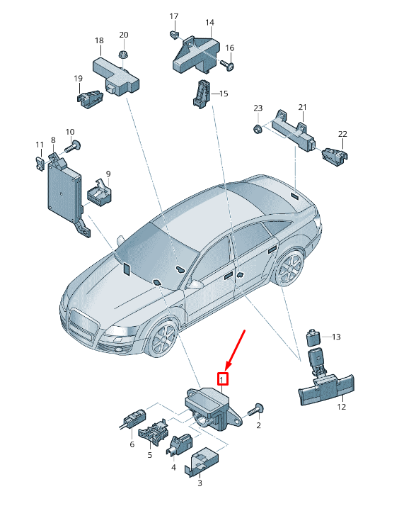 NEW AUDI A6 AVANT C6 IGNITION LOCK 4F0910132G ORIGINAL