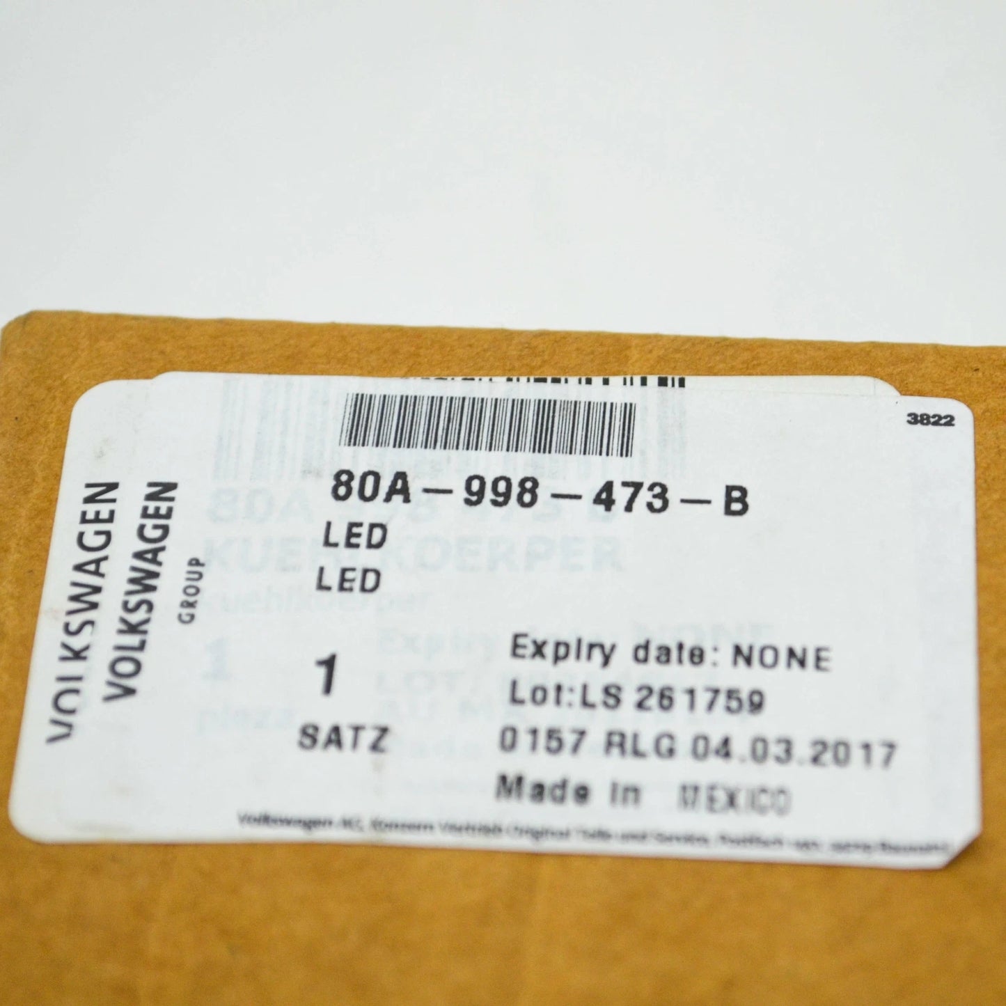 NEW AUDI Q5 FY 80A FRONT LEFT HEADLIGHT CONTROL MODULE UNIT 80A998473B ORIGINAL