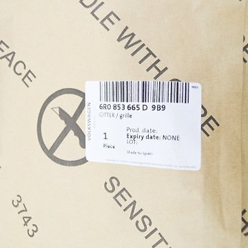 NEW VOLKSWAGEN POLO 6R FRONT BUMPER LEFT SIDE VENT GRILLE 6R0853665D9B9 ORIGINAL