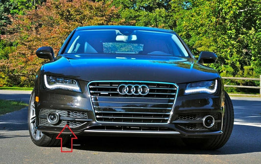 New OEM Audi A7 S-Line Front Bumper Fog Light Grill Black Right 4G8807682CBMT