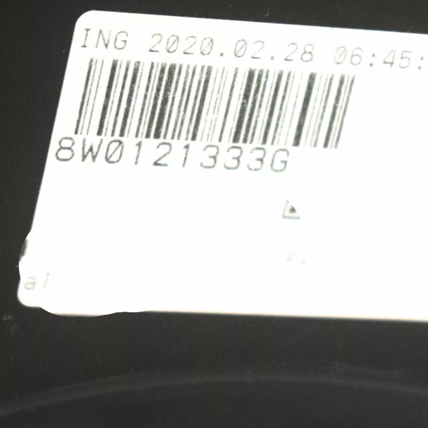 NEW AUDI A4 B9 S4 LOWER RADIATOR SUPPORT AIR DUCT 8W0121333G 2018 ORIGINAL