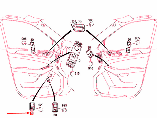 new mb gle c292 trunk lid remote control switch a2929055100 original