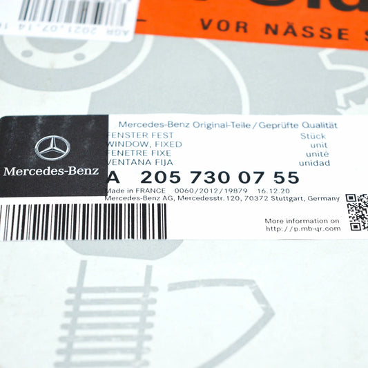 NEW MERCEDES-BENZ C W205 REAR LEFT DOOR WINDOW A2057300755