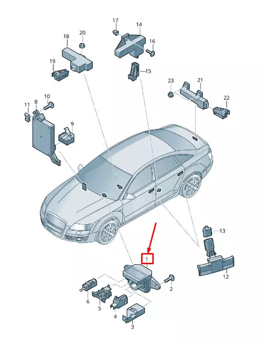 NEW AUDI Q7 4L IGNITION LOCK 4F0910132C ORIGINAL