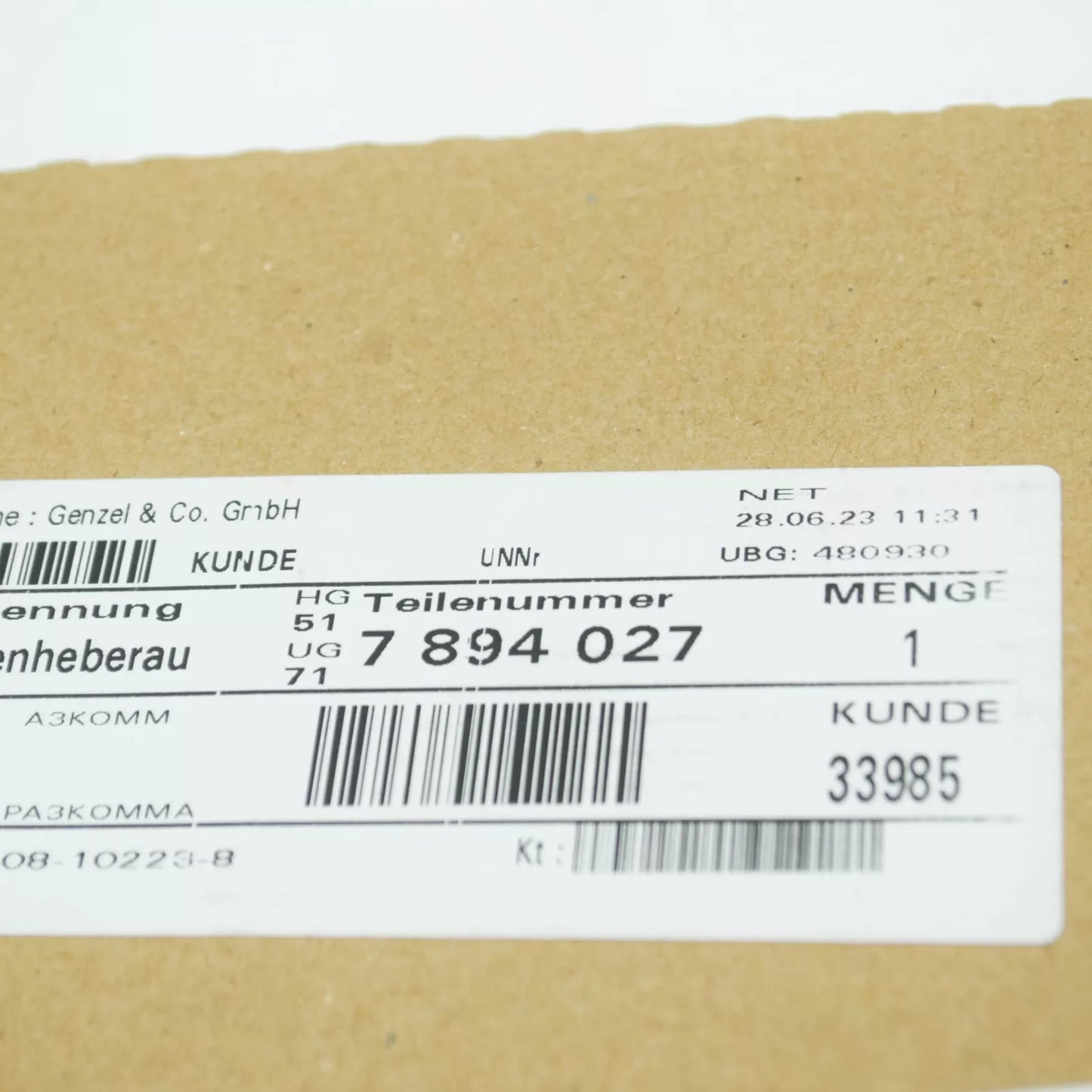 NEW BMW Z4 COUPE E86 FRONT JACK PAD 51717894027 7894027 ORIGINAL