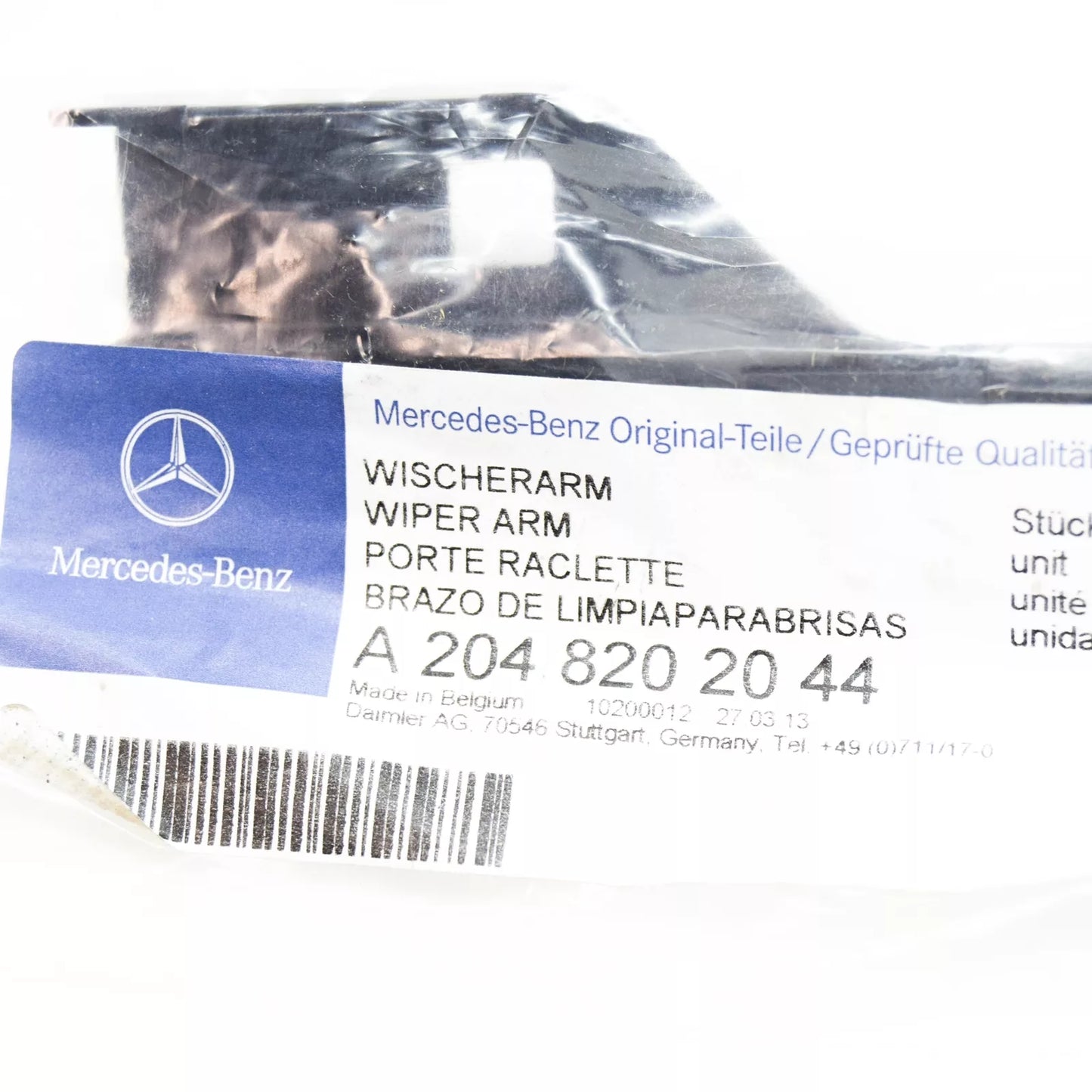 NEW MERCEDES-BENZ C W204 FRONT RIGHT WIPER ARM RHD A2048202044 ORIGINAL