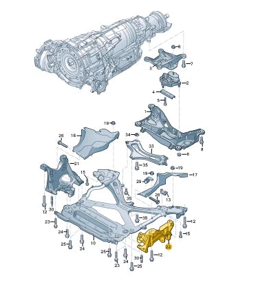 NEW AUDI A6 C8 FRONT LEFT SUSPENSION BRACKET CONSOLE 80A399295S ORIGINAL