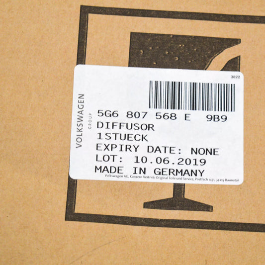 NEW VOLKSWAGEN GOLF MK7 REAR BUMPER DIFFUSER 5G6807568E9B9 ORIGINAL