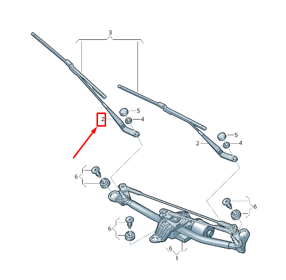 new audi tt fv front left wiper arm rhd 8s29554071p9 8s2955407 1p9 original