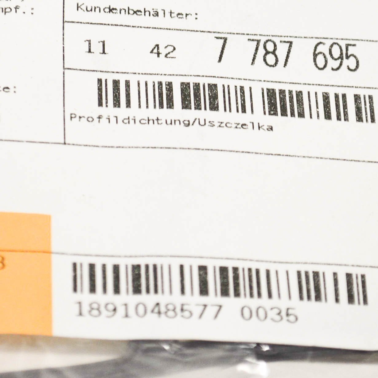 new bmw 5 e60 2.0d 120kw engine oil filter housing gasket 11427787695 original
