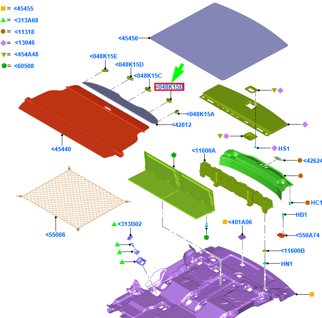 new ford galaxy mk3 cd390 load compartment trim clip 2004404 original
