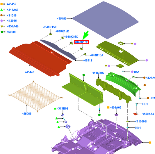 new ford galaxy mk3 cd390 load compartment trim clip 2004404 original