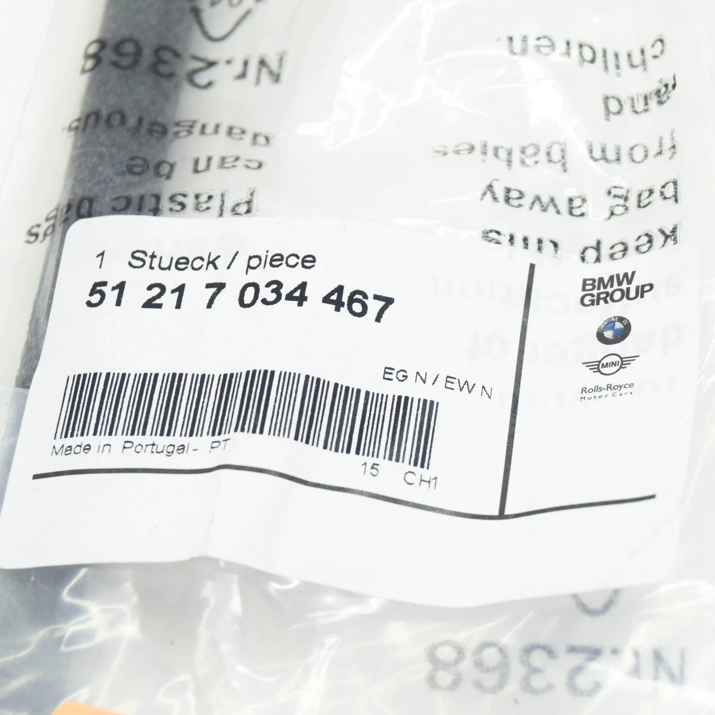 NEW BMW 5 E60 DOOR OPENER BOWDEN CABLE 51217034467 7034467 ORIGINAL